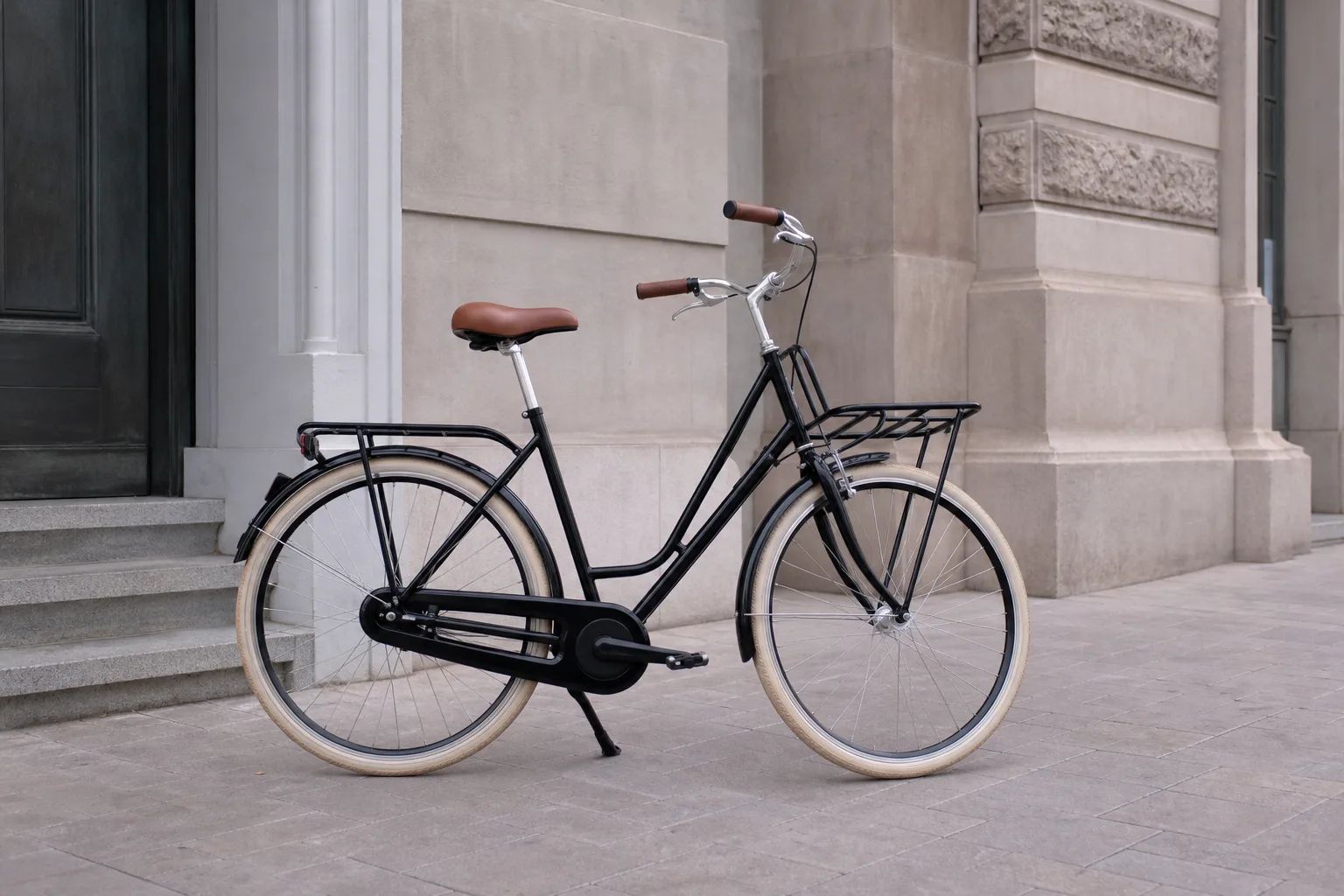 Sitting up straight on a bike, what it buys you and what it costs